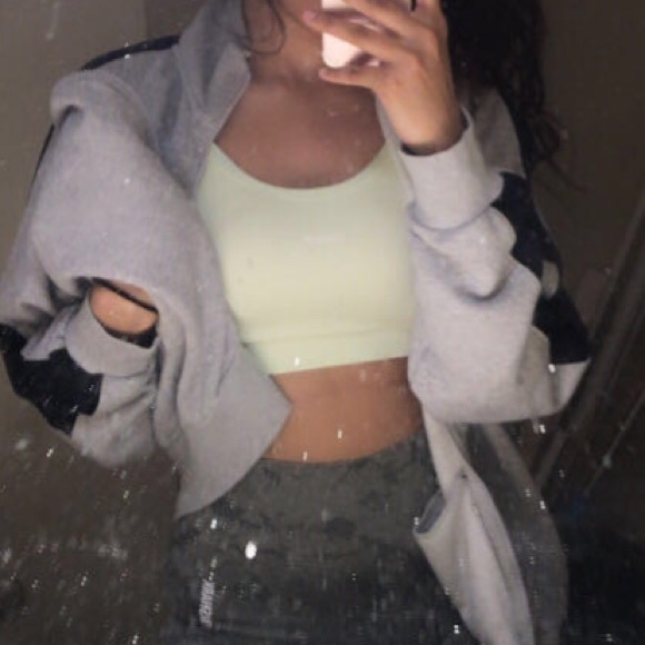 Oversized zip up grey hoodie - Picture 7 of 15